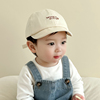 韩版婴幼儿帽子春秋季薄款时尚，翻边棒球帽男女宝宝遮阳防晒帽子潮
