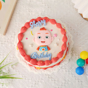 网红卡通软陶宝贝JOJO儿童男孩蛋糕装饰宝宝周岁生日甜品台摆件