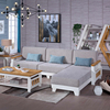 直供纯实木布艺沙发床客厅多功能两用北欧现代简约全实木小户型3.