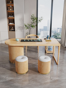 阳台茶桌椅组合实木家用新中式功夫茶几现代休闲简约小户型小茶台