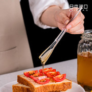 日本蜂蜜勺舀取蜂蜜匙羹果酱，蜜糖专用塑料，透明小勺子咖啡勺搅拌棒