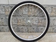 自行车车轮自行车轮组型号齐全带内外胎组装完成20寸24寸26寸