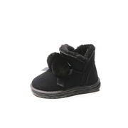 女童雪地靴2023儿童可爱加厚加绒短靴冬季防滑防水小孩棉鞋子