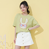 ugiz商场同款2023夏韩版女装，卡通镭射兔子圆领，短袖t恤ubtg312