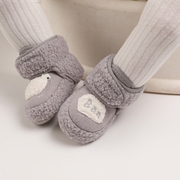新生婴儿不掉鞋子0-1岁女宝宝，学步鞋软底棉鞋，6个月秋冬季保暖加绒