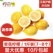 黄柠檬(黄柠檬)安岳柠檬四川柠檬，500g迷你果小果1斤7-8个10斤