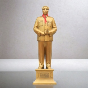 毛主像铜像办公室摆像黄铜雕塑客厅书房家居摆件伟人毛泽东摆饰品