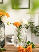 花时间《树下》北欧敞口客厅，大号摆件水培，玻璃花瓶百合水养玫瑰瓶