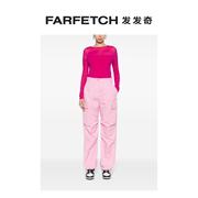 karllagerfeld女士，经典logo半透明上衣farfetch发发奇