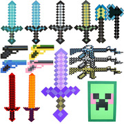 我的世界泡沫镐minecraft武器游戏周边模型，弓箭头套儿童玩具