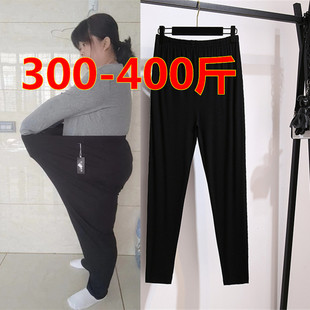 300-400斤超肥薄款打底裤胖妞宽松运动瑜伽裤高腰，弹力休闲打底女