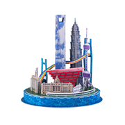 东方明珠清华北大校门上海建筑模型3d立体拼图纸质儿童益智玩具