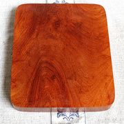 红木料干泡茶台漂亮缅甸花梨木30*25*4厘米书写板砧板擀面板片板