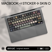 skinat适用于macbookairm2键盘，膜苹果电脑键盘，保护膜pro键盘贴