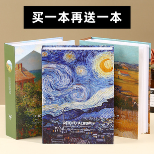 6寸200张插页式油画收纳册大容量家庭影集相册本情侣纪念册7寸5寸