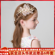 韩式儿童仙美头花公主发簪花童礼服手工发饰女孩发卡边夹花朵饰品