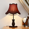 现代中式新古典(新古典)美式简约台灯卧室，床头灯创意婚庆调光暖光木质台灯