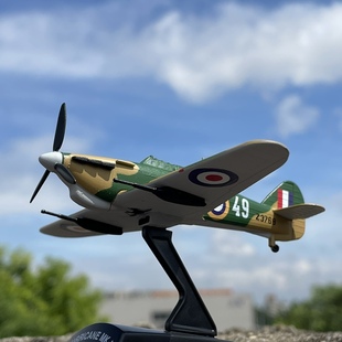 1100二战英国空军，飓风mkii战斗机，合金飞机模型军事航空模型