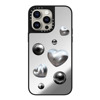 金属爱心casetify适用苹果iPhone15 pro max磁吸手机壳14镜面13潮牌12创意个性透明全包防摔保护套华为mate60