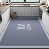 厨房专用地垫硅藻泥防滑防油易清洗吸水脚垫门口耐脏地毯地面垫子