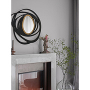 北欧墙饰壁挂镜子电视沙发背景装饰镜，玄关入户轻奢镜软装设计定i.