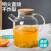 玻璃煮茶壶耐高温花，茶壶泡茶家用烧水养生壶，2024水果茶壶套装