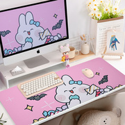 女生工位桌垫书桌卡通鼠标垫，超大号电脑，办公键盘垫学生书护腕写字