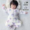 wuawua婴儿衣服冬季棉衣加厚保暖宝宝150g夹棉连体衣居家爬服可爱