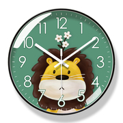 易普拉6224萌宠动物挂钟客厅钟表简约家用时钟挂表静音扫秒石英钟