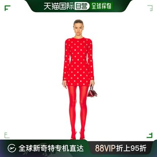 香港直邮潮奢area女士，波尔卡圆点长袖，迷你连衣裙2401d23184