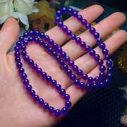 乌拉圭紫水晶三圈手链规格5mm6mm