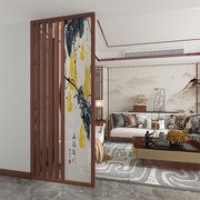 新中式北欧玄关隔断现代简约实木，屏风i时尚，装饰客厅卧室轻奢座屏