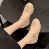 厚底松糕鞋玛丽珍真皮女鞋四季新款超轻软底妈妈鞋大码坡跟单鞋女