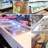 玻。璃冰柜商用台式小型冷藏冷冻展示柜，摆摊冰箱烧烤串串保鲜点菜