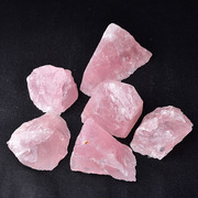天然大块粉水晶冰粉原石水晶矿石标本招桃花粉晶居家室内摆件