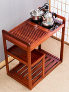 移动茶台茶车茶具套装乌金石茶盘自动电磁炉家用茶水柜实木小茶桌