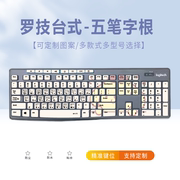 适用罗技MK270 k260台式机电脑键盘保护膜功能快捷五笔小鹤双拼字