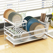 架碗沥水厨房碗碟架，沥水架碗盘家用放碗架双层收纳置物架碗筷碗柜