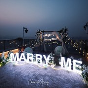 求婚marryme字母发光one宝宝生日100358数字灯无边字LOVE灯牌定制