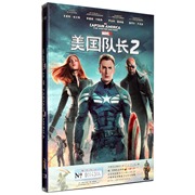 正版科幻电影碟片美国队长2冬日战士，dvd9captainamerica漫威cd