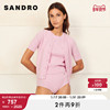 SANDRO Outlet女装气质羊毛羊绒粉色甜美针织打底开衫SFPCA00490