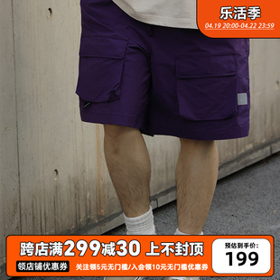 PINSKTBS 23SS 日系潮牌夏季短裤男休闲户外多口袋工装运动五分裤