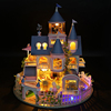 diy城堡童话小屋3D城堡模型娃娃屋欧式立体拼装微缩场景创意礼物