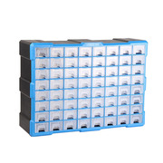 桌面抽屉式零件盒塑料工具柜钥匙分格整理箱长方形积木分类收纳架