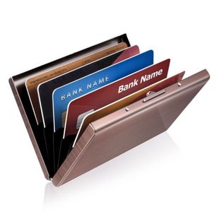 高档不锈钢银行卡盒男士金属信用卡夹超薄小巧防盗刷防消磁卡包女