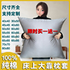 靠枕套不含芯大号沙发，靠垫套50x60x60x80纯棉，大尺寸床上65x65x85