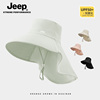 jeep吉普帽子女士夏季骑车遮脸面罩透气户外防紫外线太阳防晒帽女