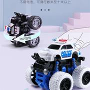 怪兽警车大脚越野车宝宝玩具车模型大轮儿童男孩回力车惯性小汽车