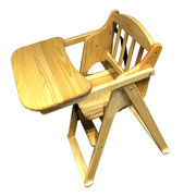 实木婴儿餐椅宝宝饭桌酒店bb凳可折叠家用饭店餐厅专用婴儿吃饭椅