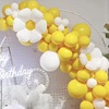 橙色桔色柠檬黄色，气球生日橘暖色系婚礼幼儿园，毕业典礼布置装